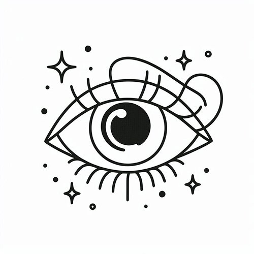 desenho simplificado de olho humano